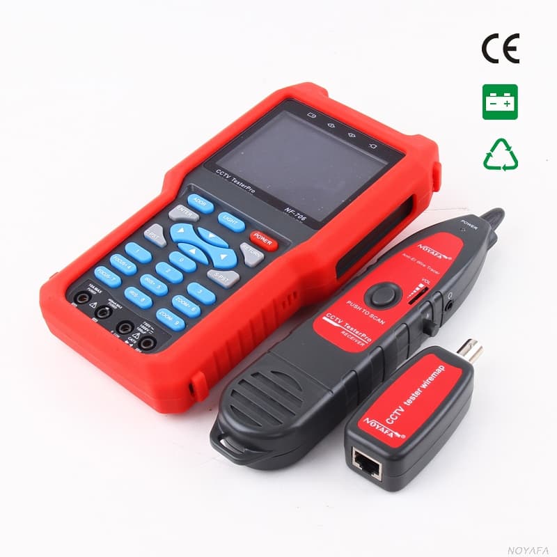 CCTV tester with cable test and multi meter